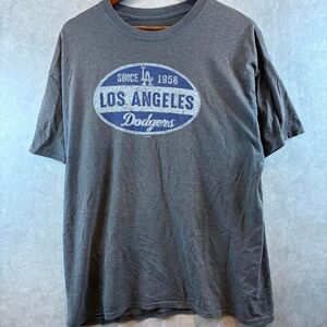 Mlb Men's Grey and Blue T-shirt